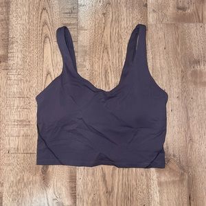 NWOT Gray Sports Bra With Built- In Padding